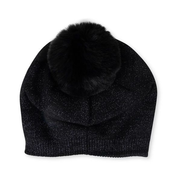 TWINKLE LUREX BEANIE BLACK